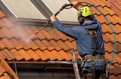 Démoussage et hydrofuge de toiture à Soumensac